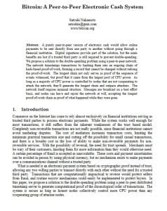 "White Paper" de Bitcoin