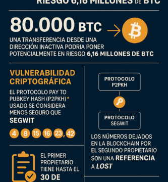Una misteriosa transferencia de 80.000 Bitcoin podría poner en riesgo 6,16 millones de BTC