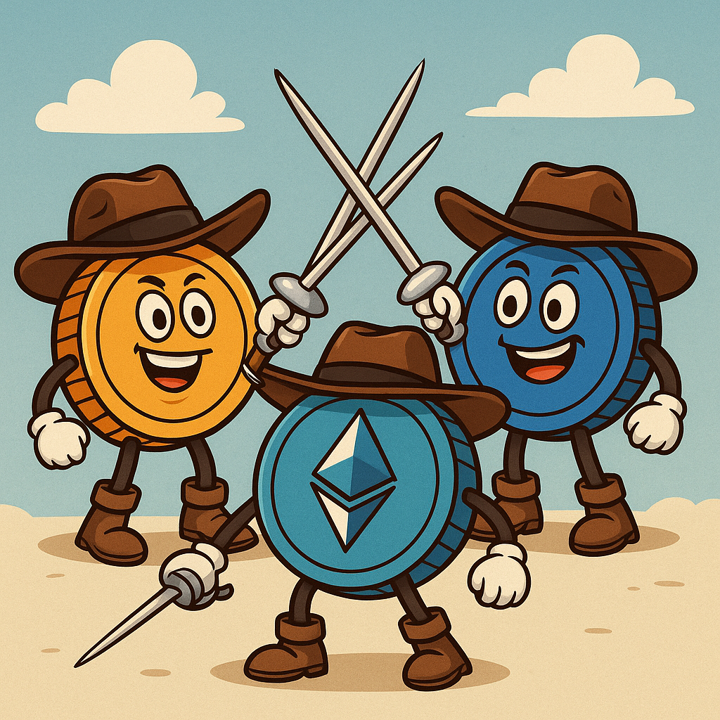 Los Tres Mosqueteros Cripto Legales en USA